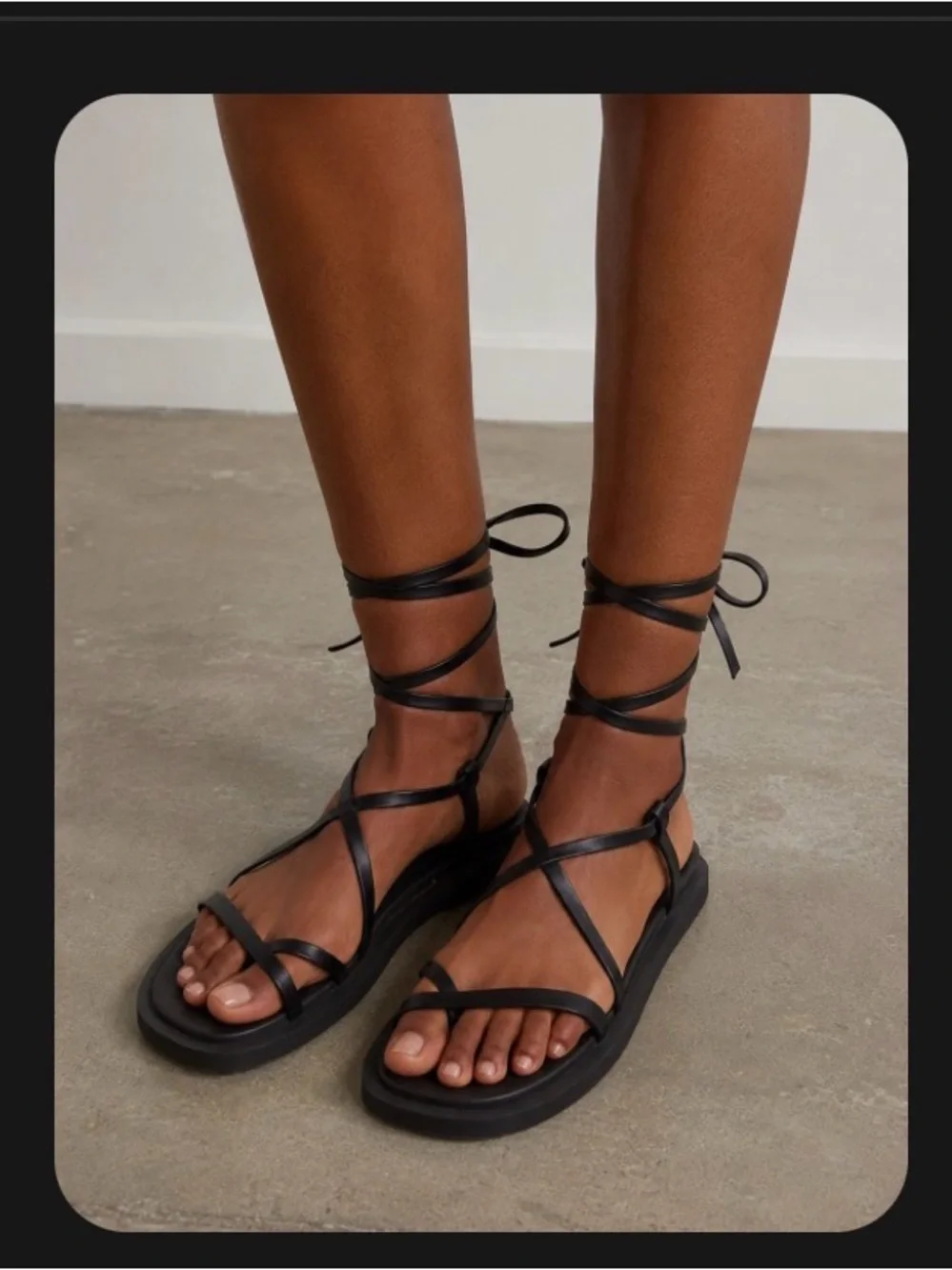 Abercrombie & Fitch Wrap-Around Platform Sandals